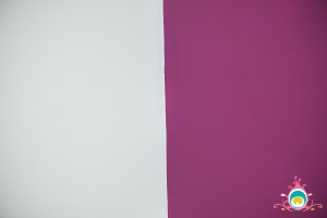 pink accent wall