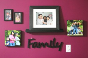 how to hang a photo wall