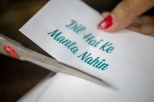Bollywood quote candle