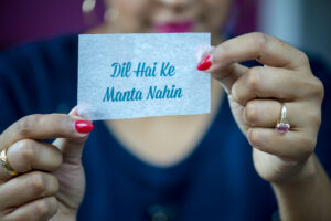 Bollywood quote candle