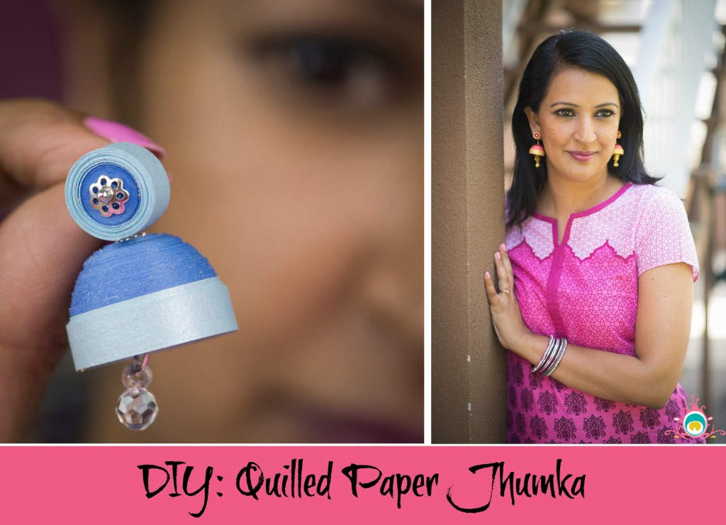 diy quilled paper jhumka