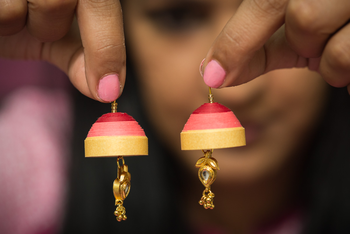 quilled paper jhumka