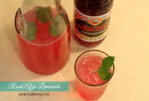 rooh afza lemonade with mint, perfect for iftaar