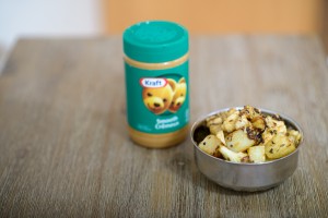 aloo gobi with peanut butter sauce