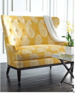 patterned paisley chair