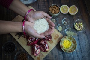 persian inspired jewelled rice