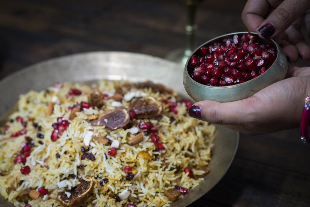 persian inspired jewelled rice