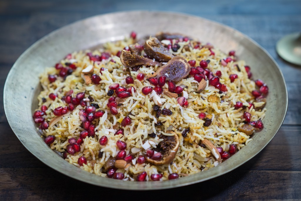 persian inspired jewelled rice