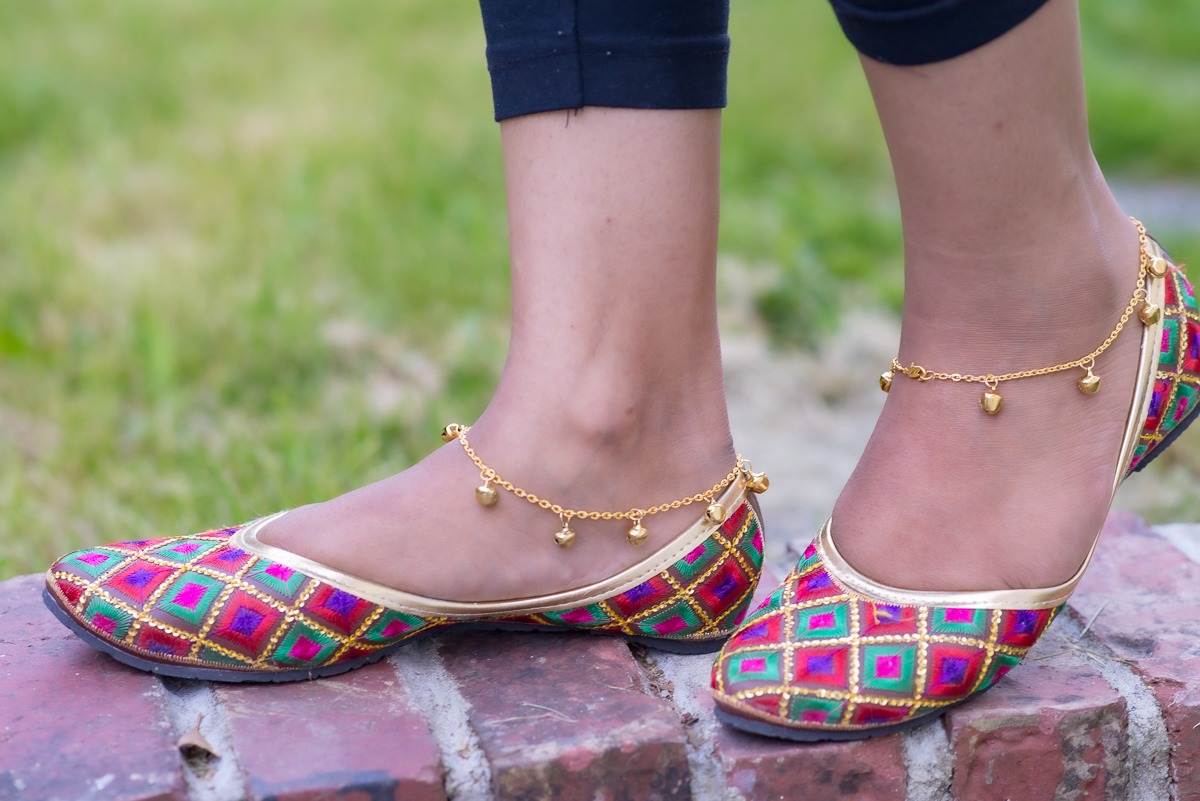 DIY Payal {Indian Anklets} Pink Chai Living