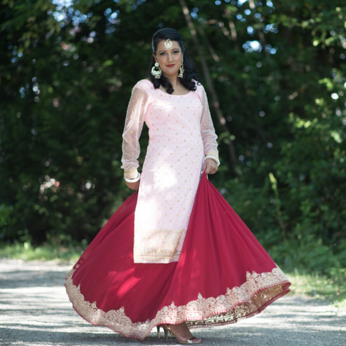 Reusing Indian Wedding Outfits: Reception Lehenga