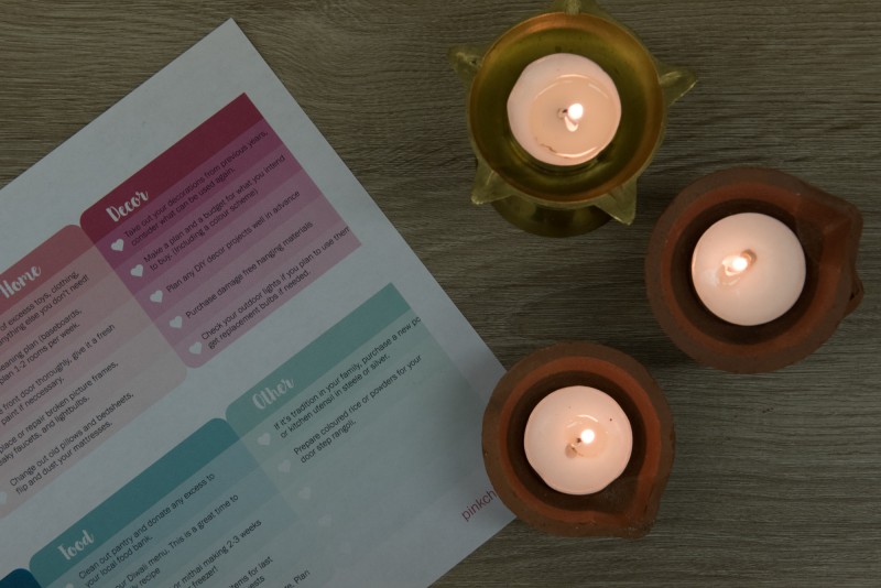 diwali checklist, pink chai
