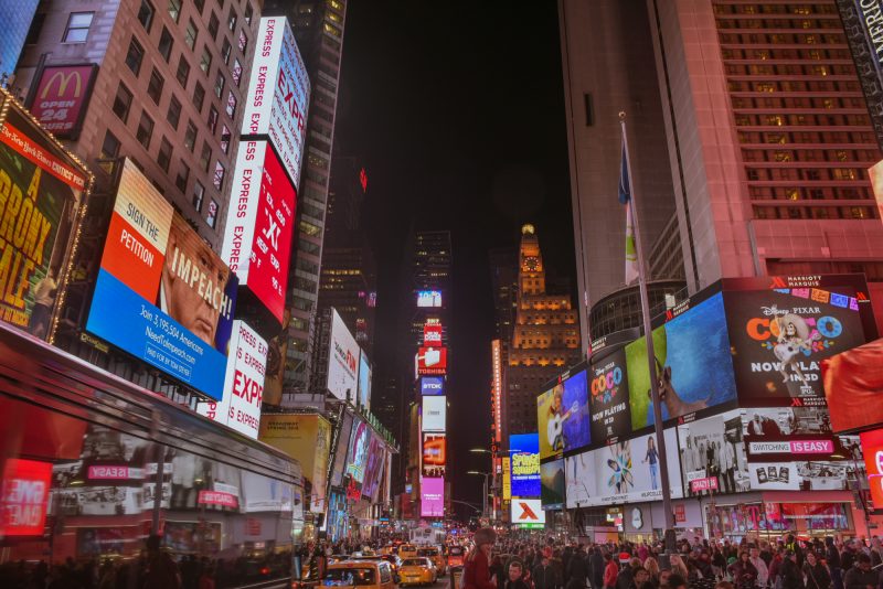 times square new york | pink chai