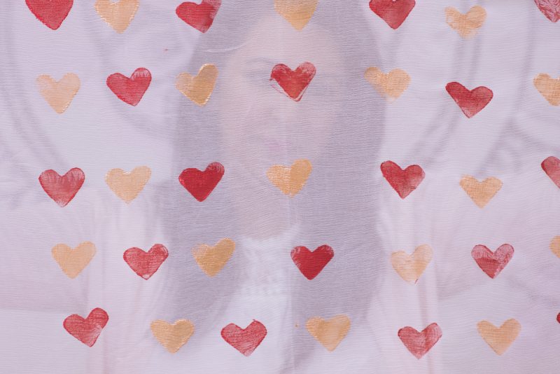 DIY Heart Print Dupatta | Pink Chai Living