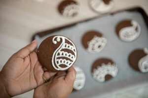 chocolate gingerbread cookies