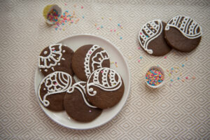chocolate gingerbread cookie, diwali cookies