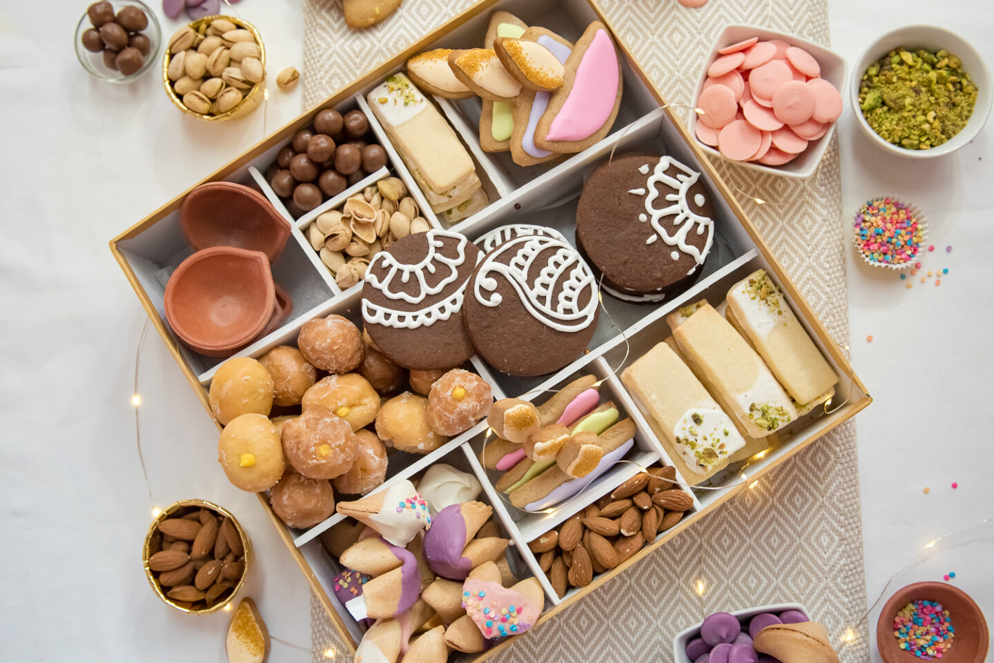 diwali cookie box, diwali gift box, diwali sweets