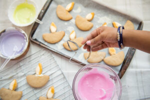 diya cookies, diya shaped cookie, diya cookie cutter