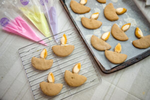 diya cookies, diya shaped cookie, diya cookie cutter