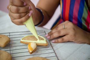 diya cookies, diya shaped cookie, diya cookie cutter