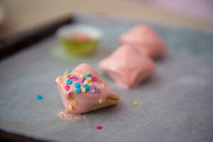 chocolate dipped fortune cookies