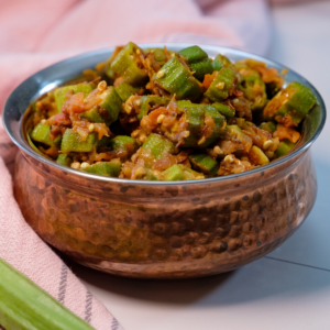 bhindi sabzi, bhindi masala, indian okra recipe